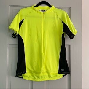 Pearl Izumi Fluorescent Yellow and Black Cycling Jersey